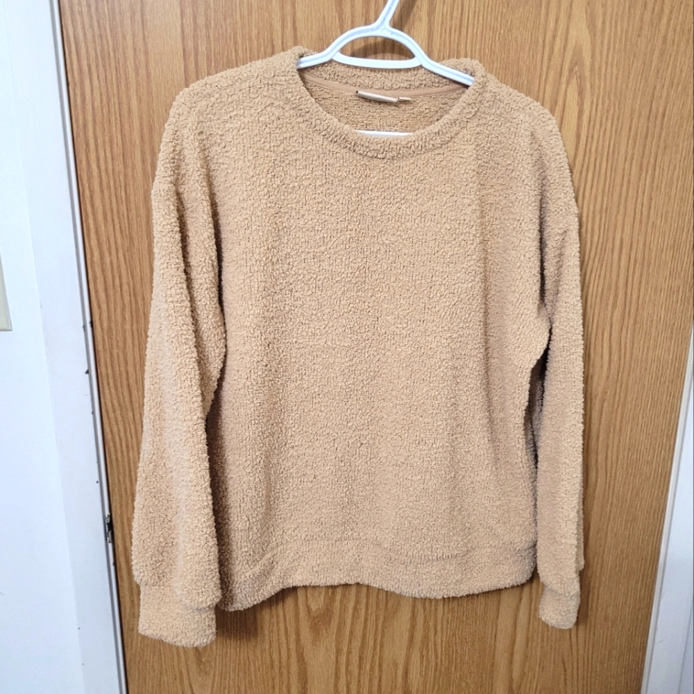 Wonderly Studio Faux Sherpa Sweater size S